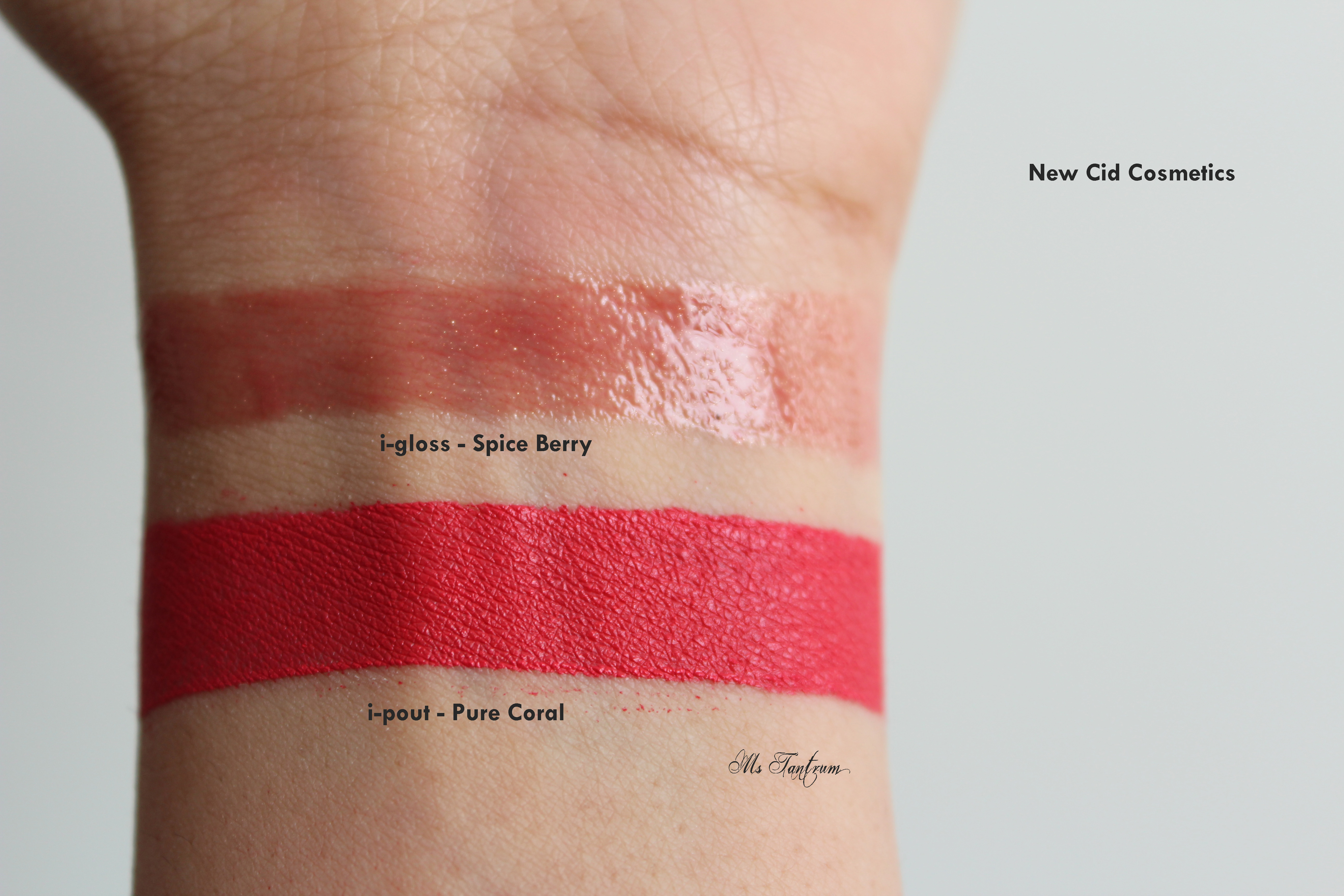 New Cid Cosmetics lip swatches