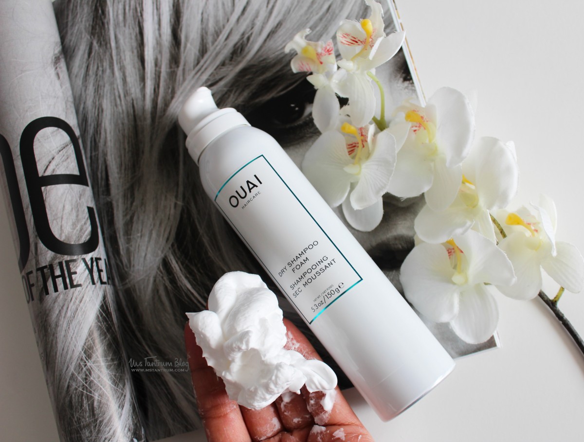 OUAI dry shampoo foam review