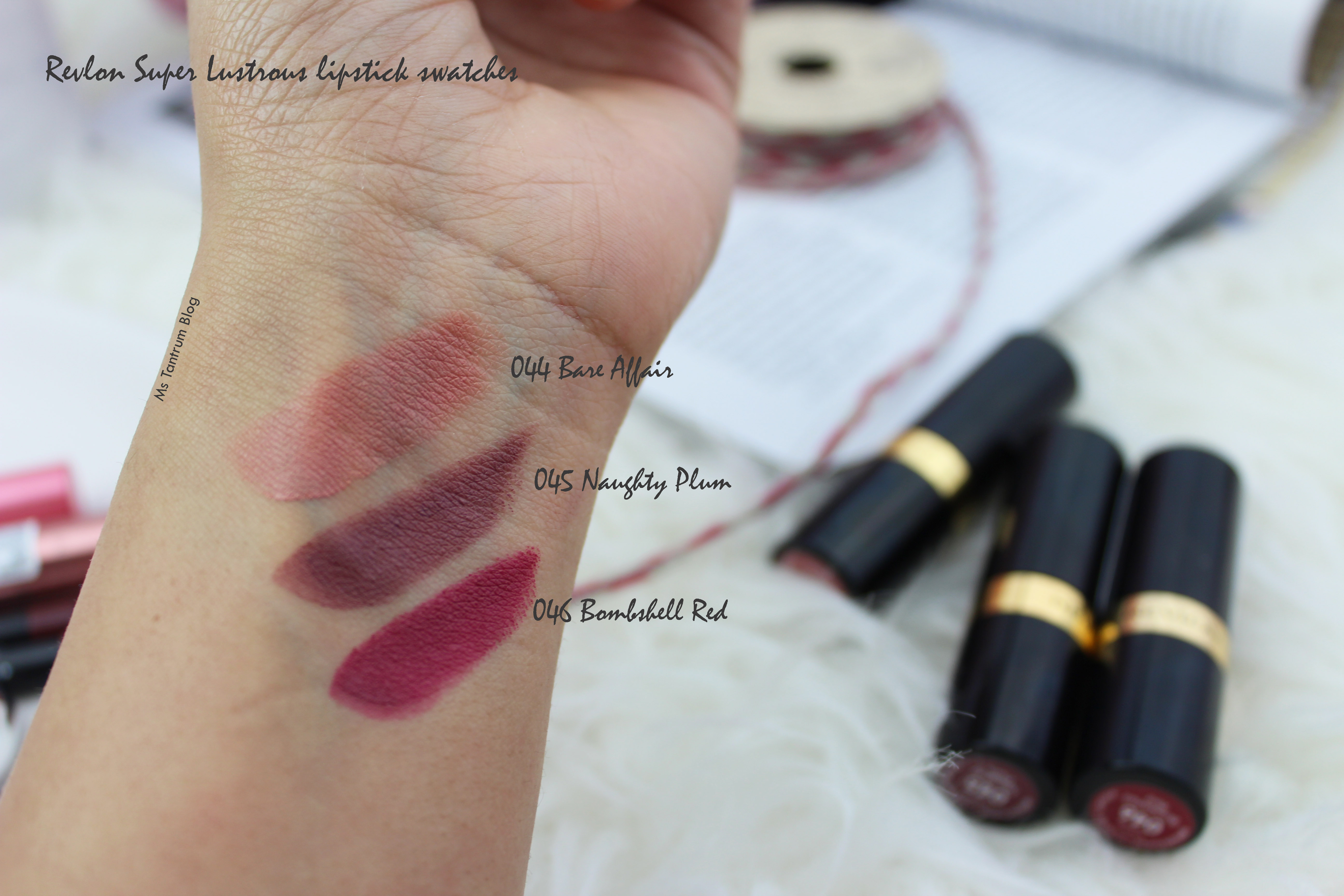 Revlon super lustrous lipstick swatches