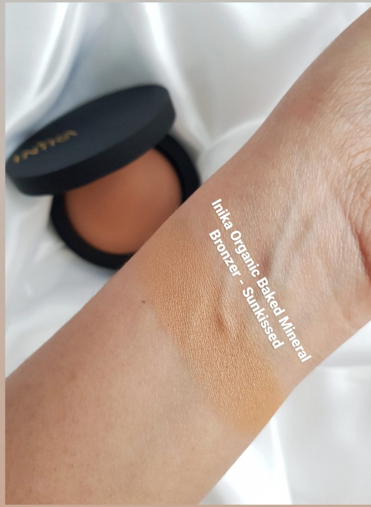 Inika Organic Baked Mineral Bronzer swatch - Ms Tantrum Blog