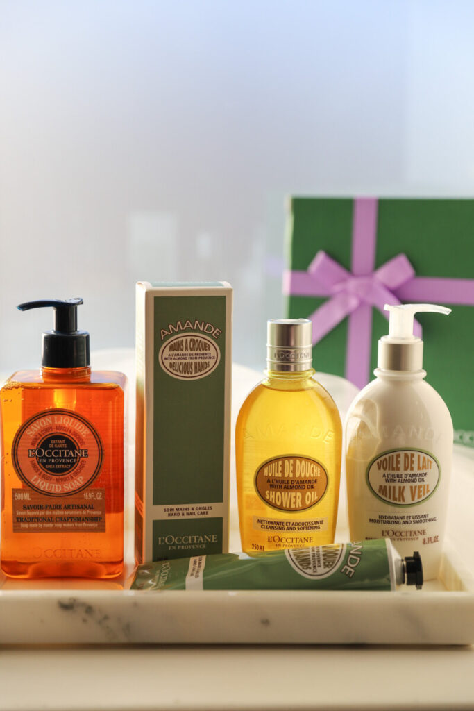 L'Occitane 4-Piece Seasonal Delights Bath & Body Gift Collection (£90) - Treat a loved one to the ultimate pampering experience with this luxurious four-piece set from L'Occitane. Featuring exclusive products, including shower gels, hand creams, and liquid soaps, it’s the perfect indulgence for the festive season.